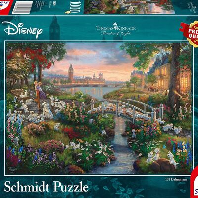 Disney, La carica dei 101 - Puzzle da 1000 pezzi (Thomas Kinkade)