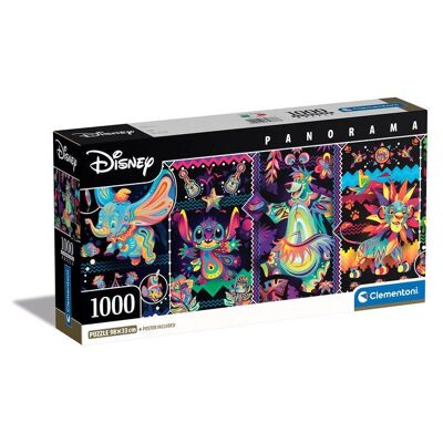 Rompecabezas de 1000 piezas Disney Panorama Collection Compact - Disney Joys