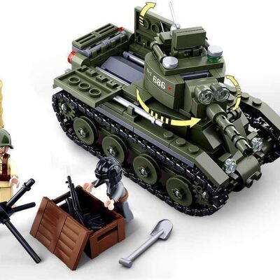 Sluban M38-B0686 - Army WWII - Allied Cavalry Tank