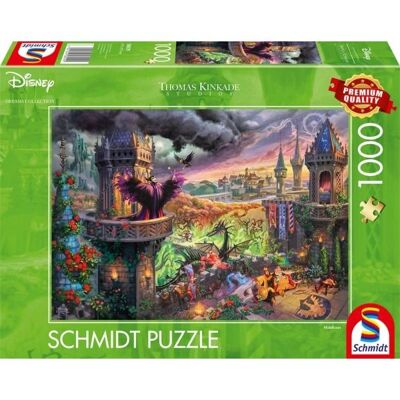 Disney, Malefica - Puzzle 1000 pezzi - Collezione Thomas Kinkade