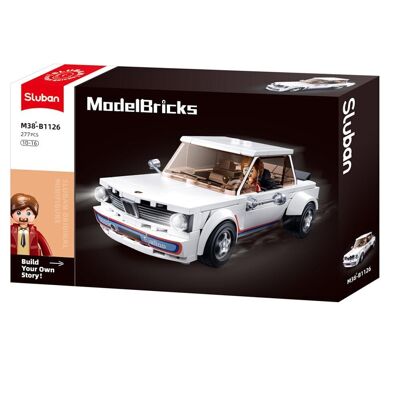 Sluban M38-B1126 - Model Bricks - Classic white car
