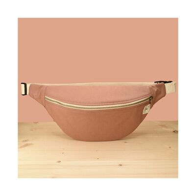 Riñonera - Algodón liso - Rosa milenario
