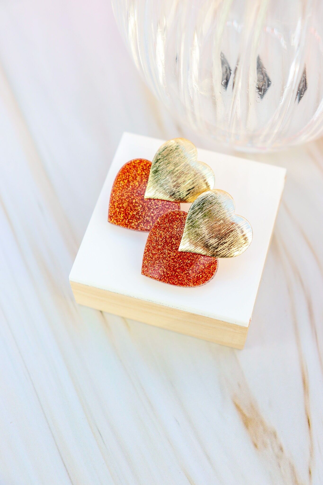 Caroline Kürbis-Paillettenohrringe