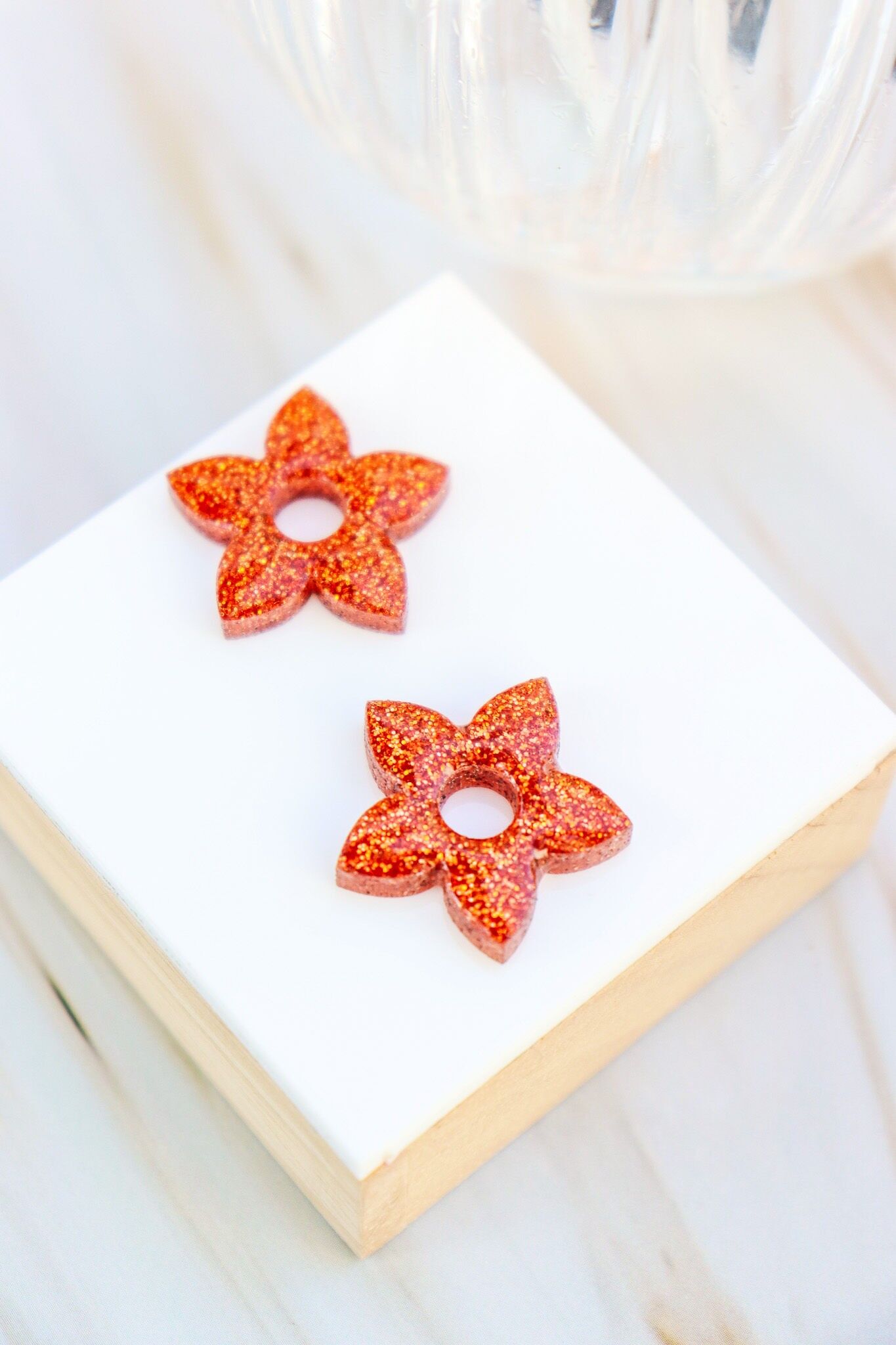 Naia Kürbis-Pailletten-Creolen