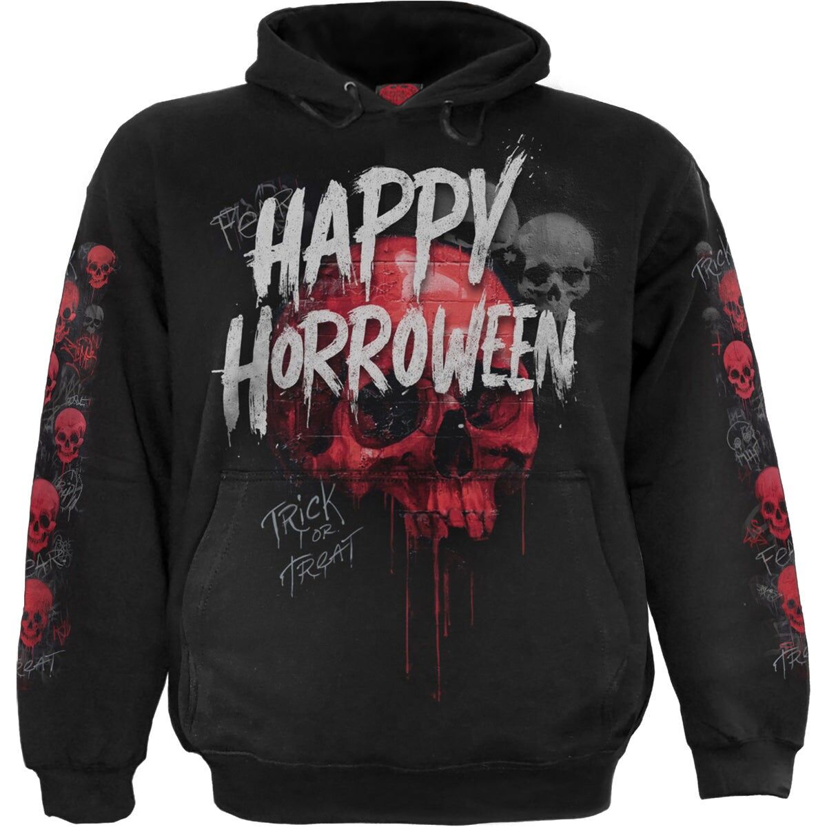 HAPPY HORROWEEN - Kapuzenpullover Schwarz