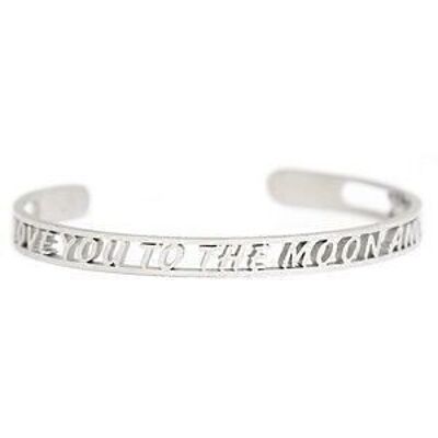Je t'aime jusqu'à la lune et bracelet dos