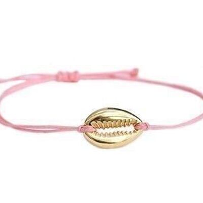 Bracelet corail or coquillage