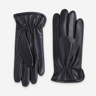 Gants cuir agneau-100% polyester (polaire)-72037PO