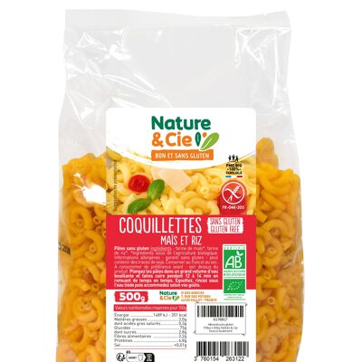 Corn and Rice Pasta 500g, organic, gluten-free, Nature & Cie