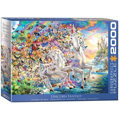 Puzzle Licorne - Monde des rêves 2000 pièces