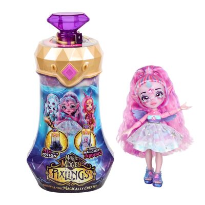 Magic Mixies Pixlings - Unia - Muñeca Pixling Unicornio (Morada)