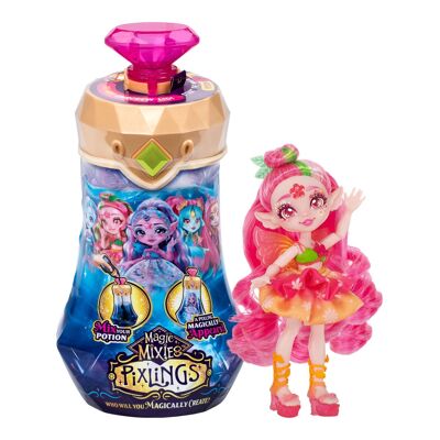 Magic Mixies Pixlings - Ámbar - Muñeca Pixling Dragón (rosa)