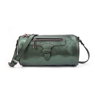 Bolso de hombro de piel color jade de Camy