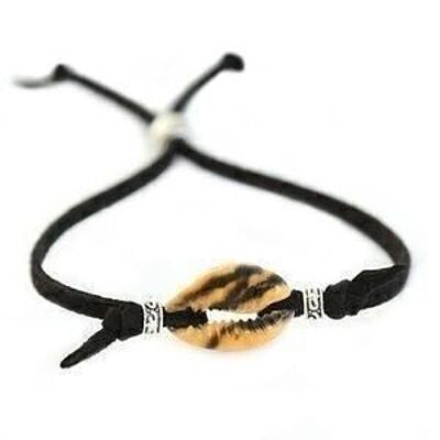 Shell bracelet Animal black