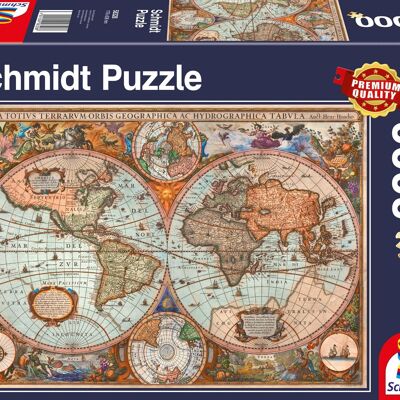 Carte du monde antique - Puzzle de 3000 pièces