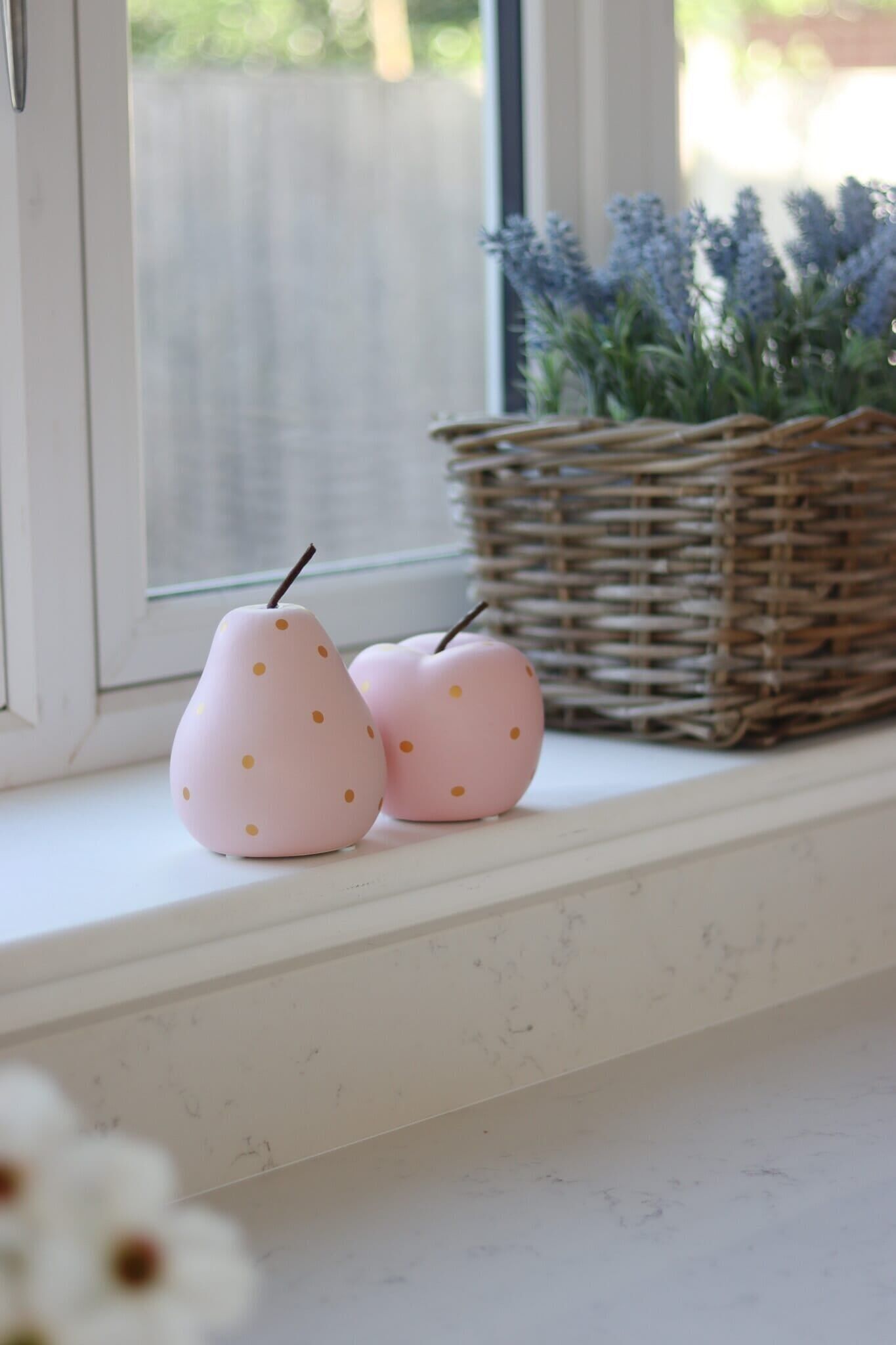 Large Pink Apple & Pear Set
