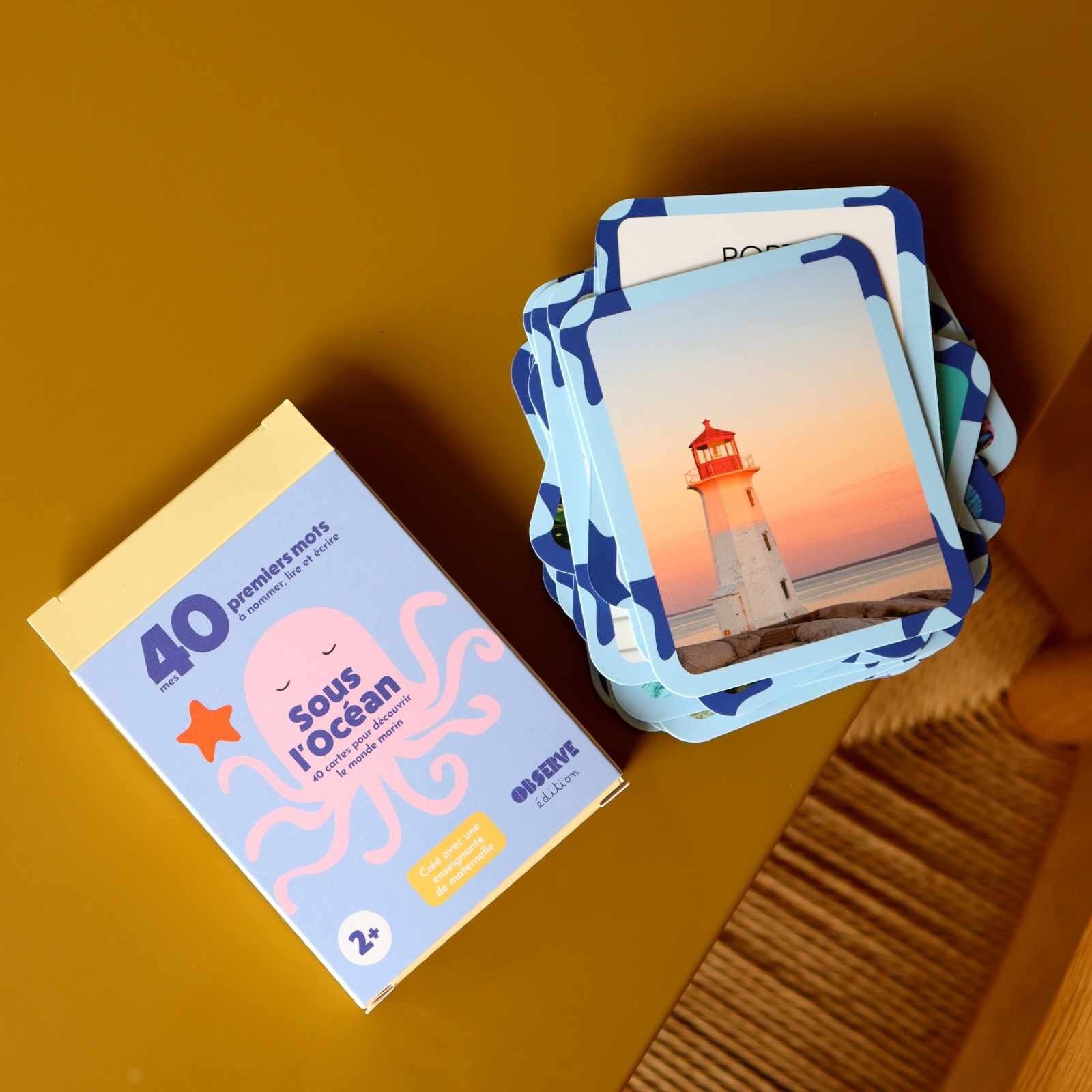 "Meine ersten Wörter" Karten - Bilderbuch (Vokabeln, Lesen und Schreiben) - Thema: MEERE & OZEANE