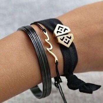 Bracelet Joie noir 4