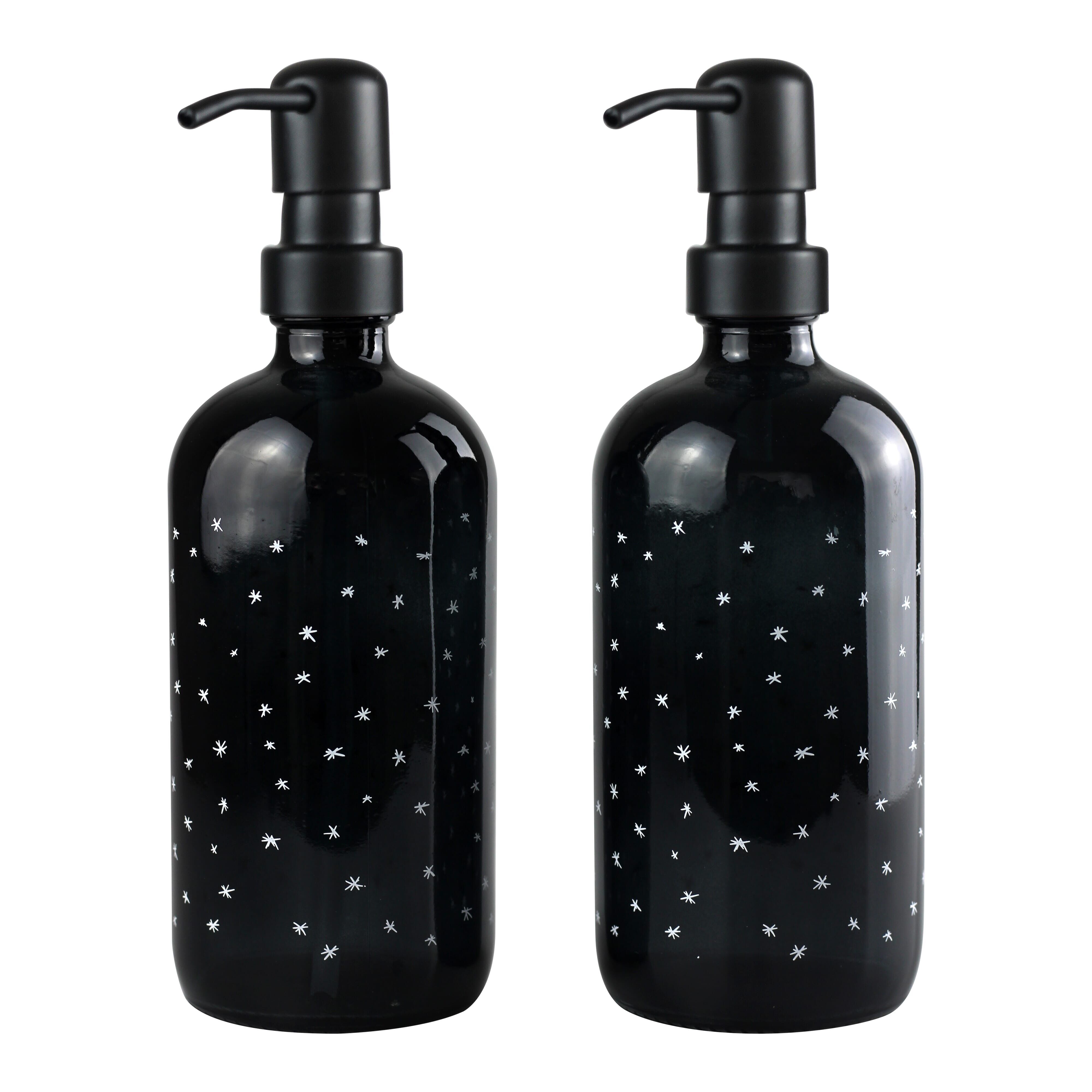 Black Soap Bottle Set - Sparkles