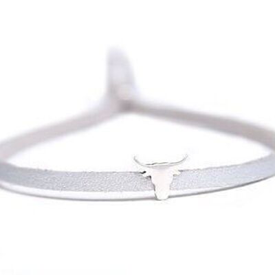 Bracciale bufalo argento