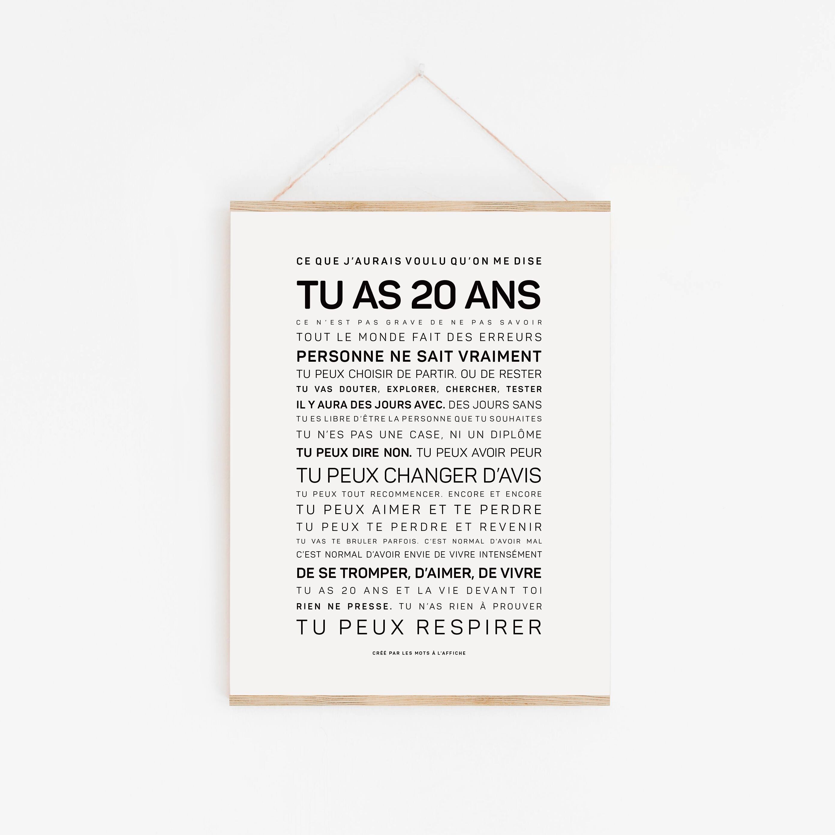 Tienes 20 años, lo que me hubiera gustado que alguien me dijera.