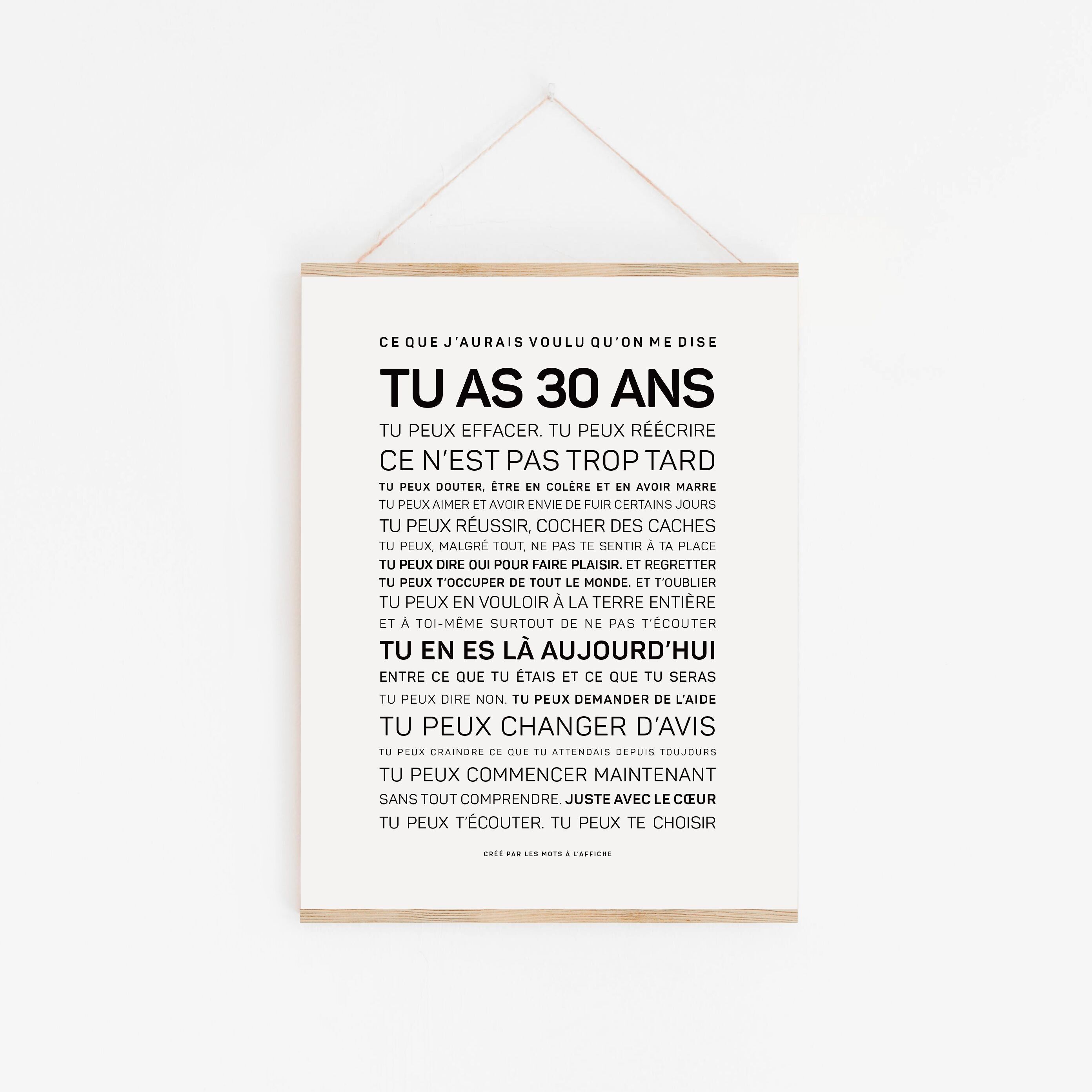 Tienes 30 años y me hubiera gustado que alguien me lo dijera.