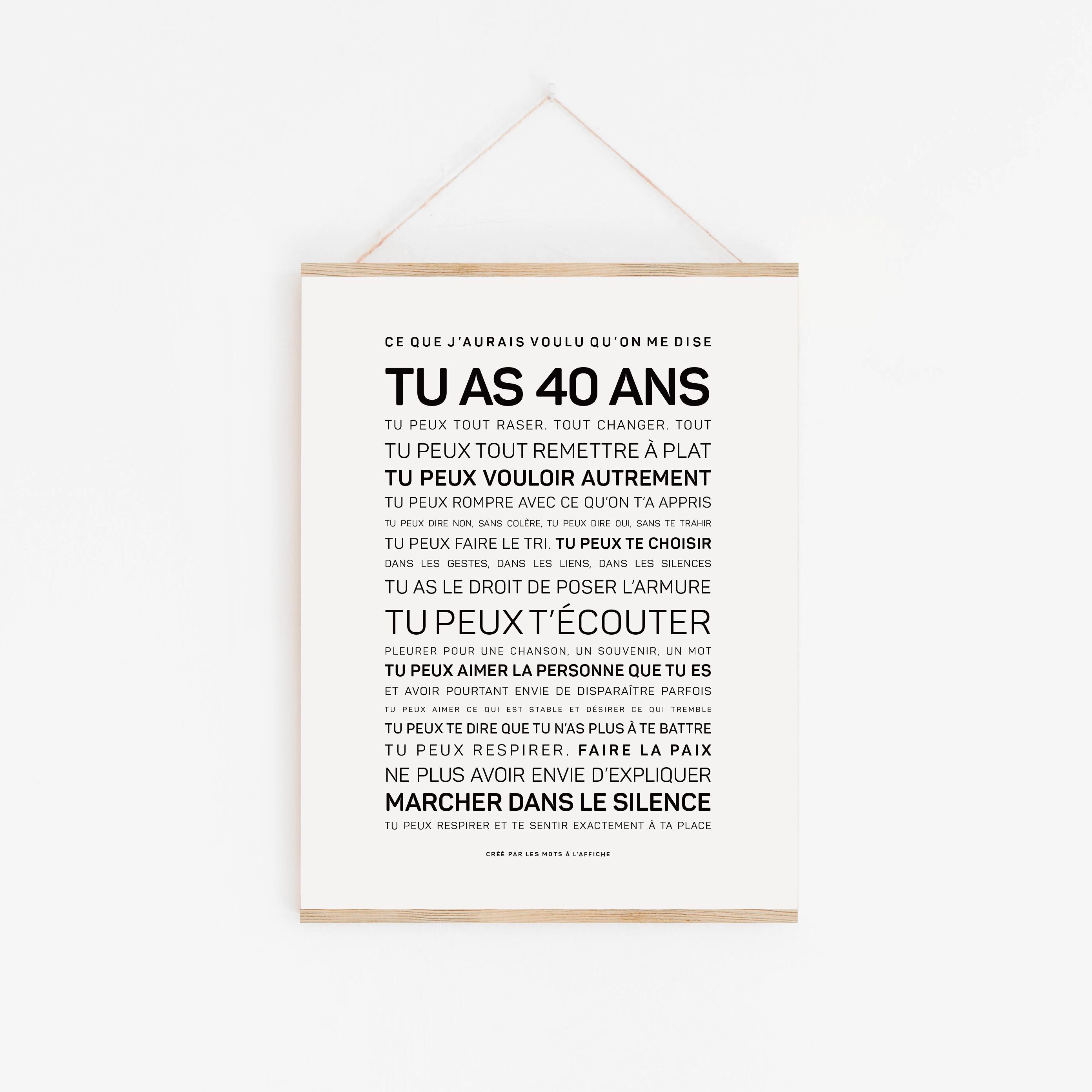 Tienes 40 años y me hubiera gustado que alguien me lo dijera.