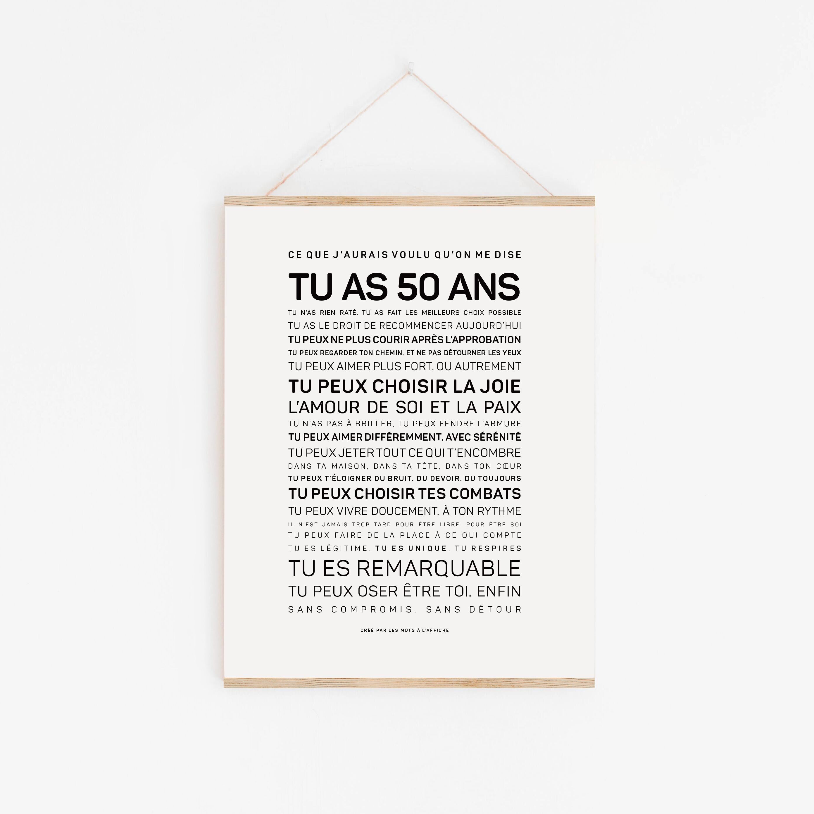 Tienes 50 años y me hubiera gustado que alguien me lo dijera.