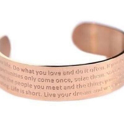 Motivation bracelet rose