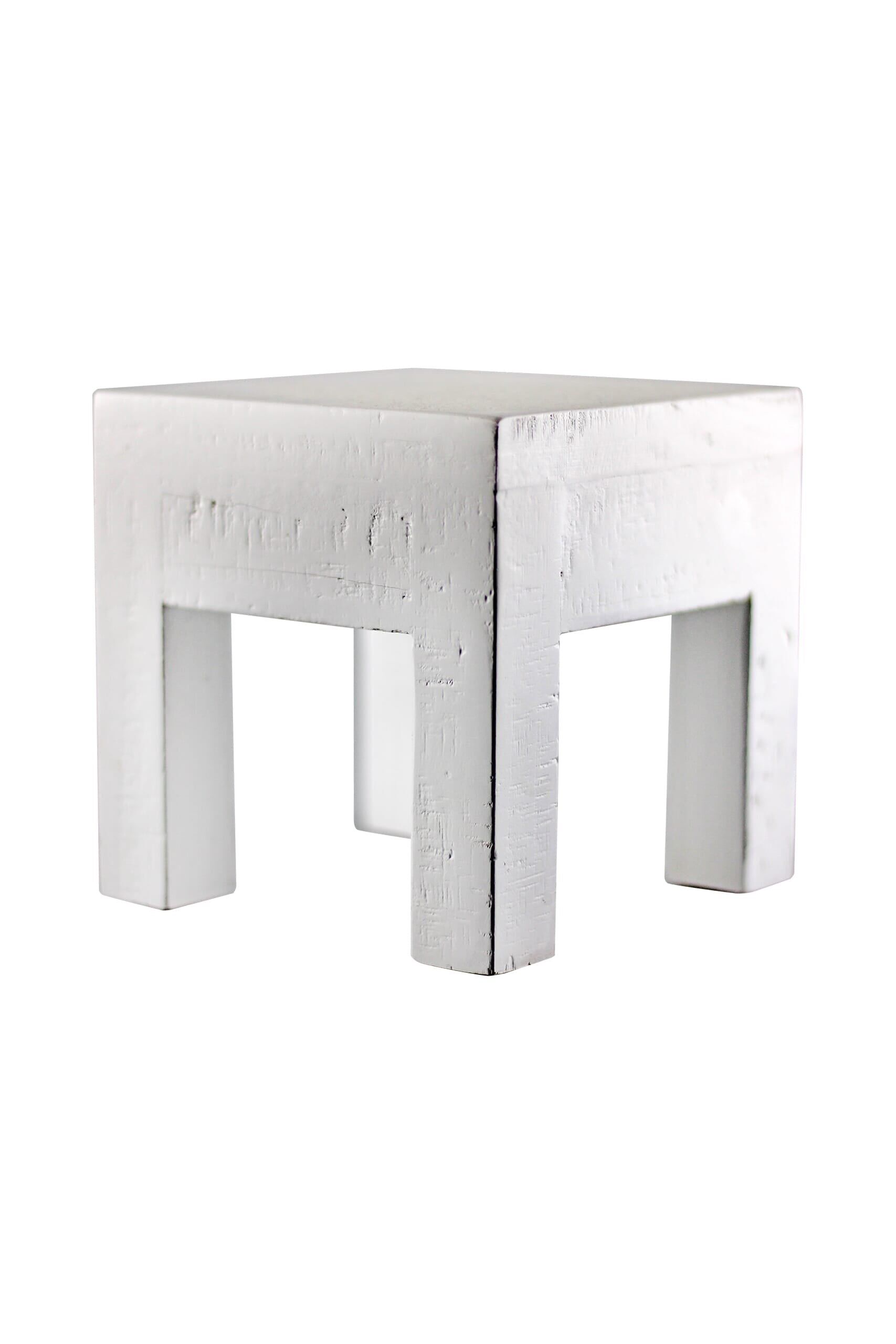 Tabouret rustique - Mini/Blanc