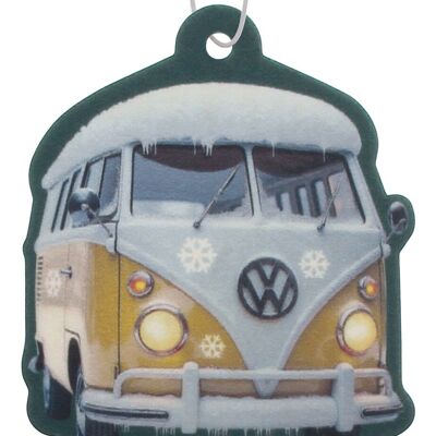 Désodorisant auto VW Combi ÉDITION HIVER -Jaune/Vanille . BUAF24
