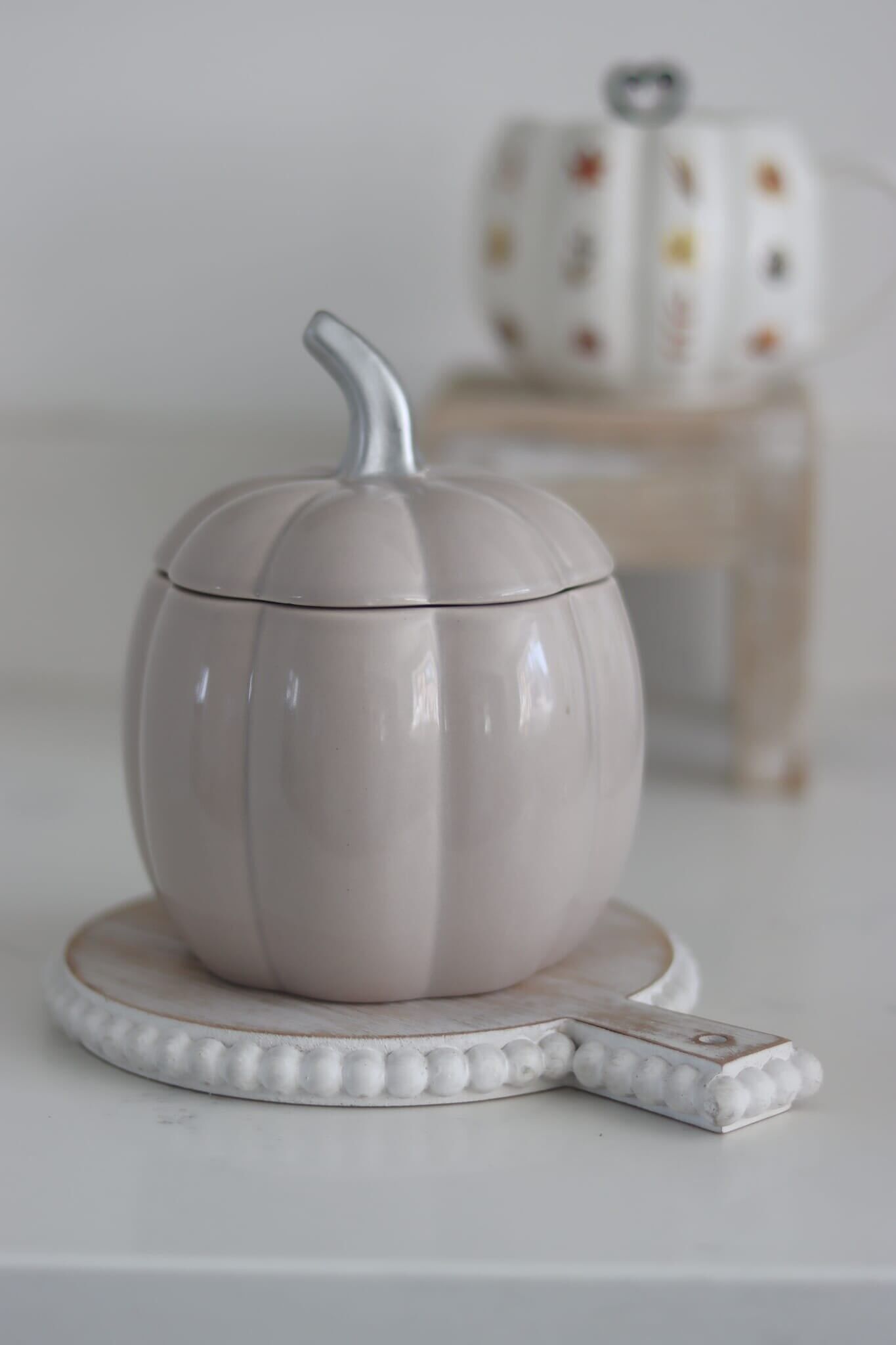 Petit pot à citrouille en céramique - Automne