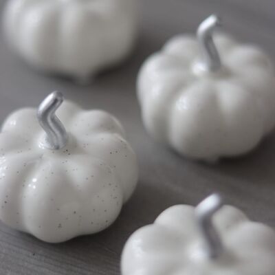 Citrouille mouchetée en céramique - Minuscule 4 pièces
