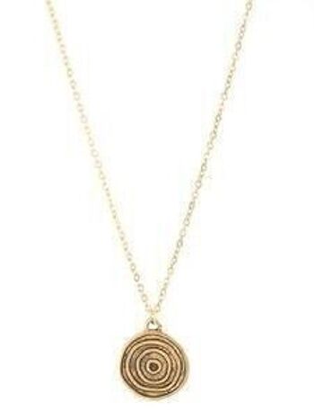 Collier Labyrinthe bronze 3