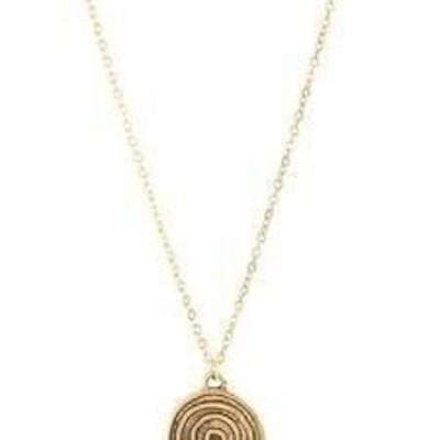 Halskette Labyrinth bronze