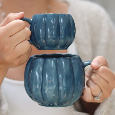 Mini Pumpkin Mug - Blue