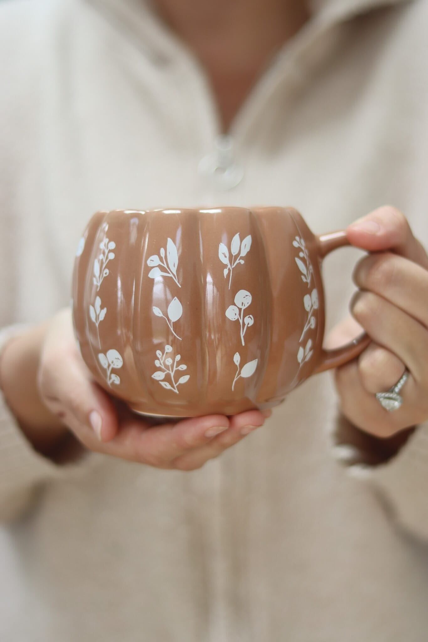 Tazza grande a forma di zucca - Mocha Art 3