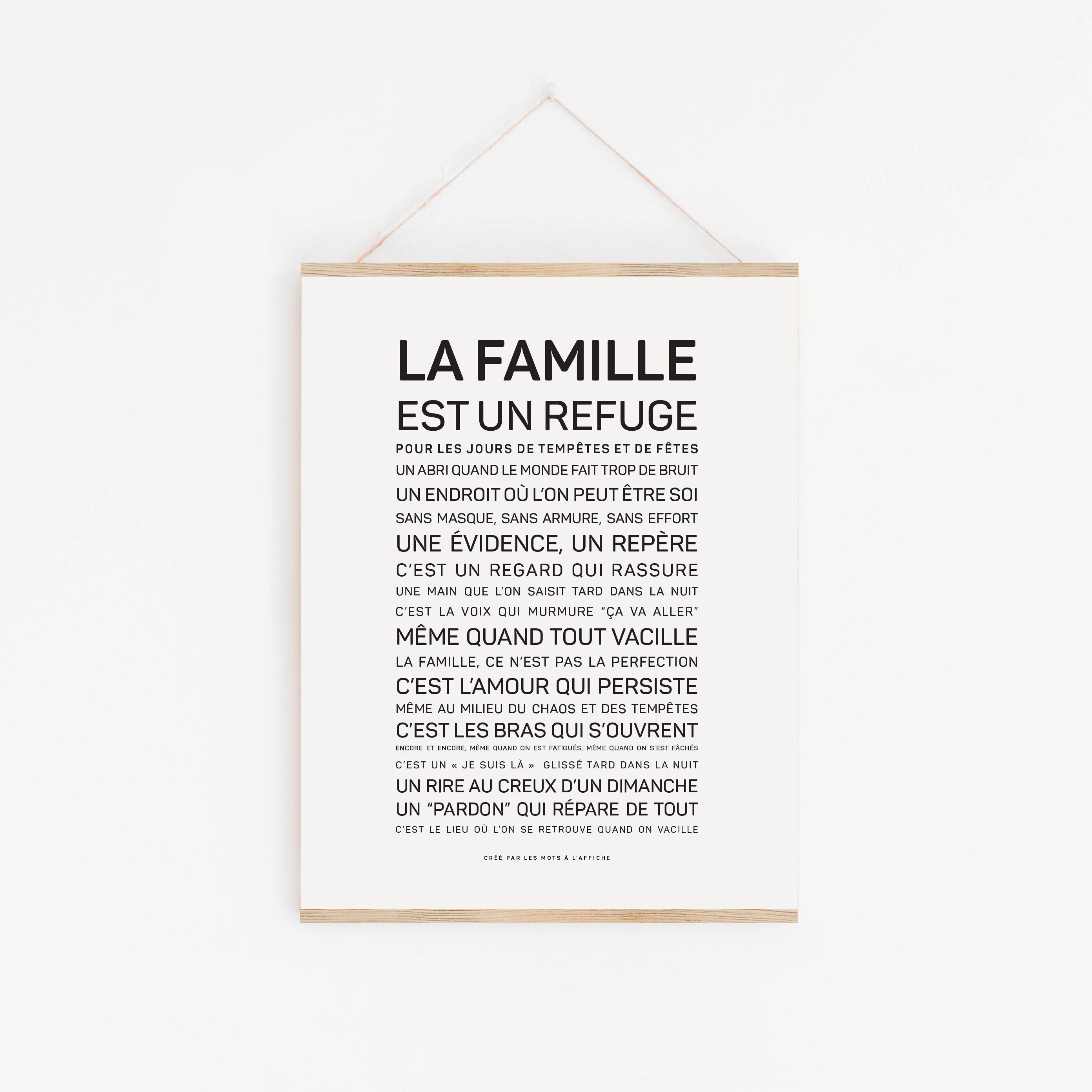 La familia es un refugio