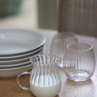 Tazza da latte - Ovale a coste