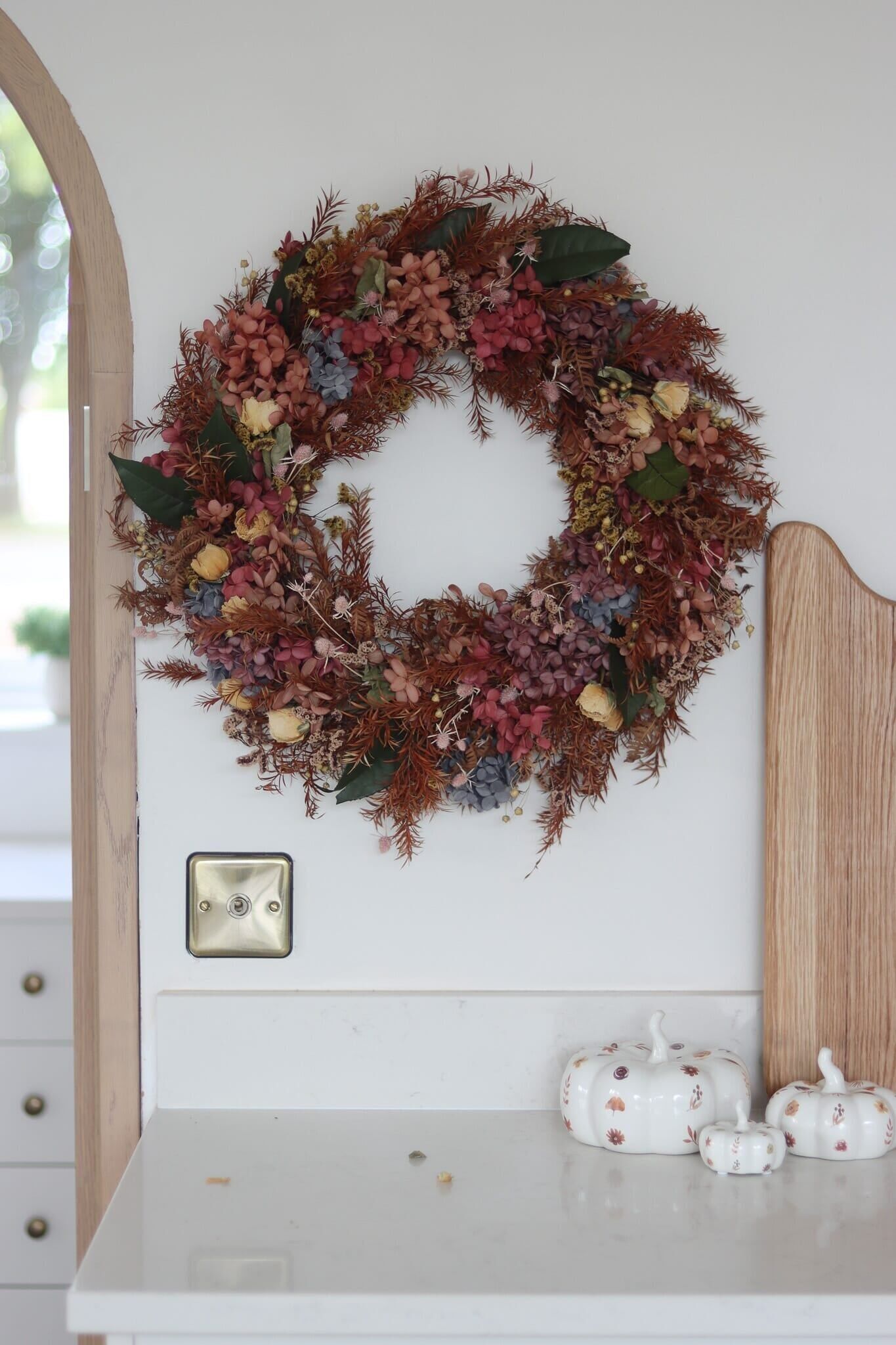 Corona seca - Flores silvestres de otoño