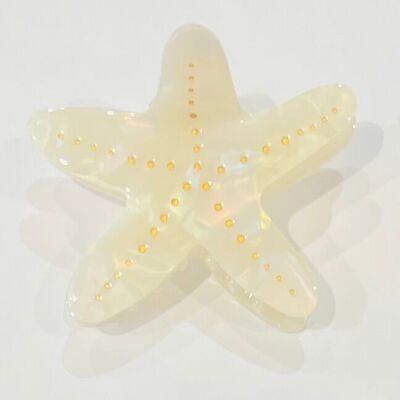 Accessoire cheveux grande pince forme etoile de mer
