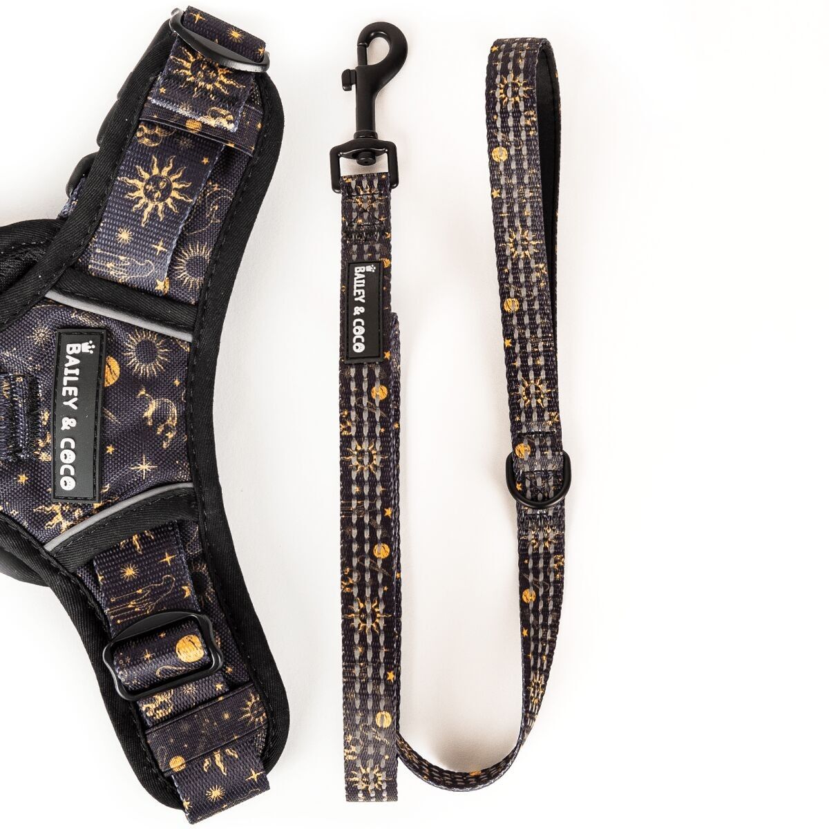 Correa de tela para perros Trail & Glow® de 1,5 m - Celestial