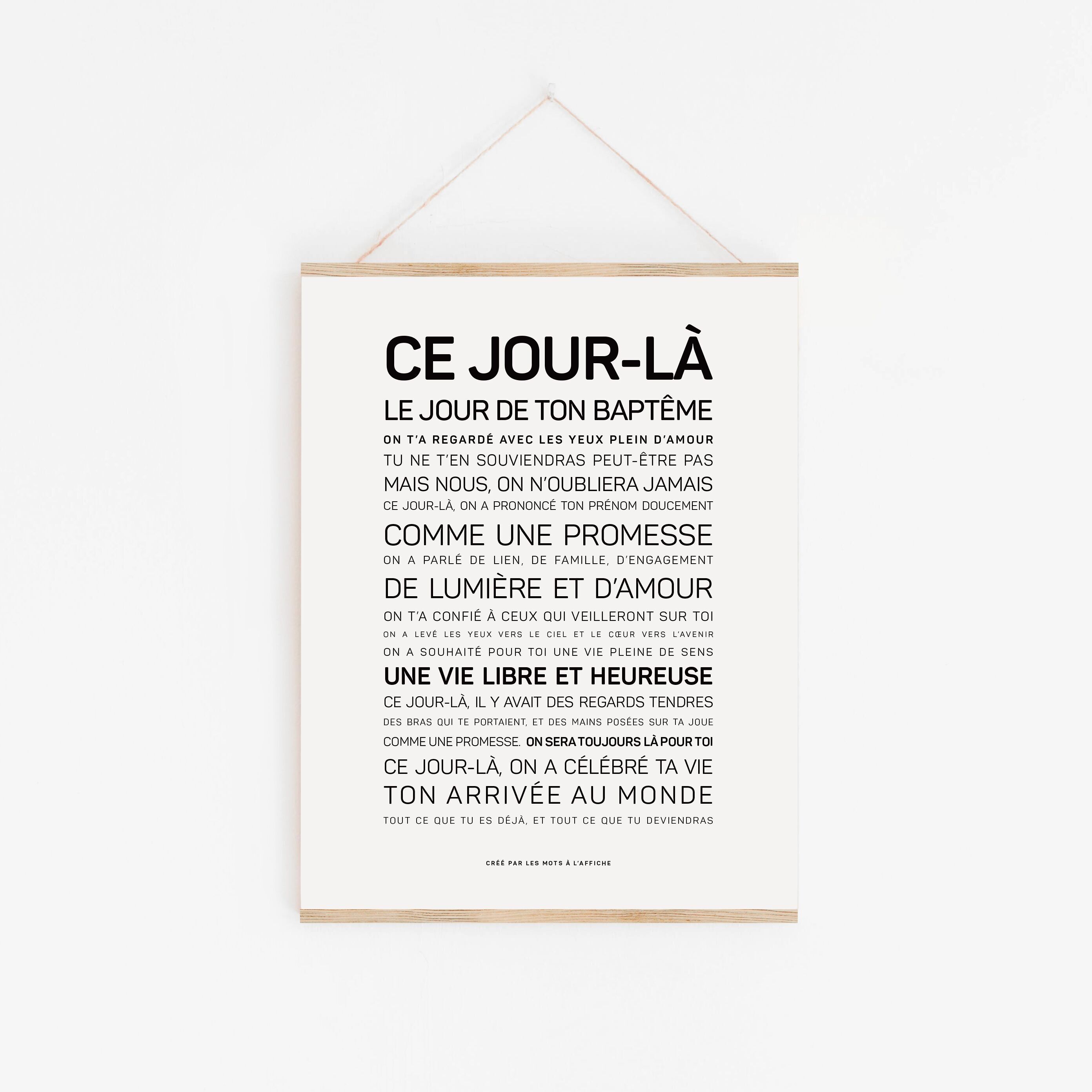 Ese día, el día de tu bautismo.