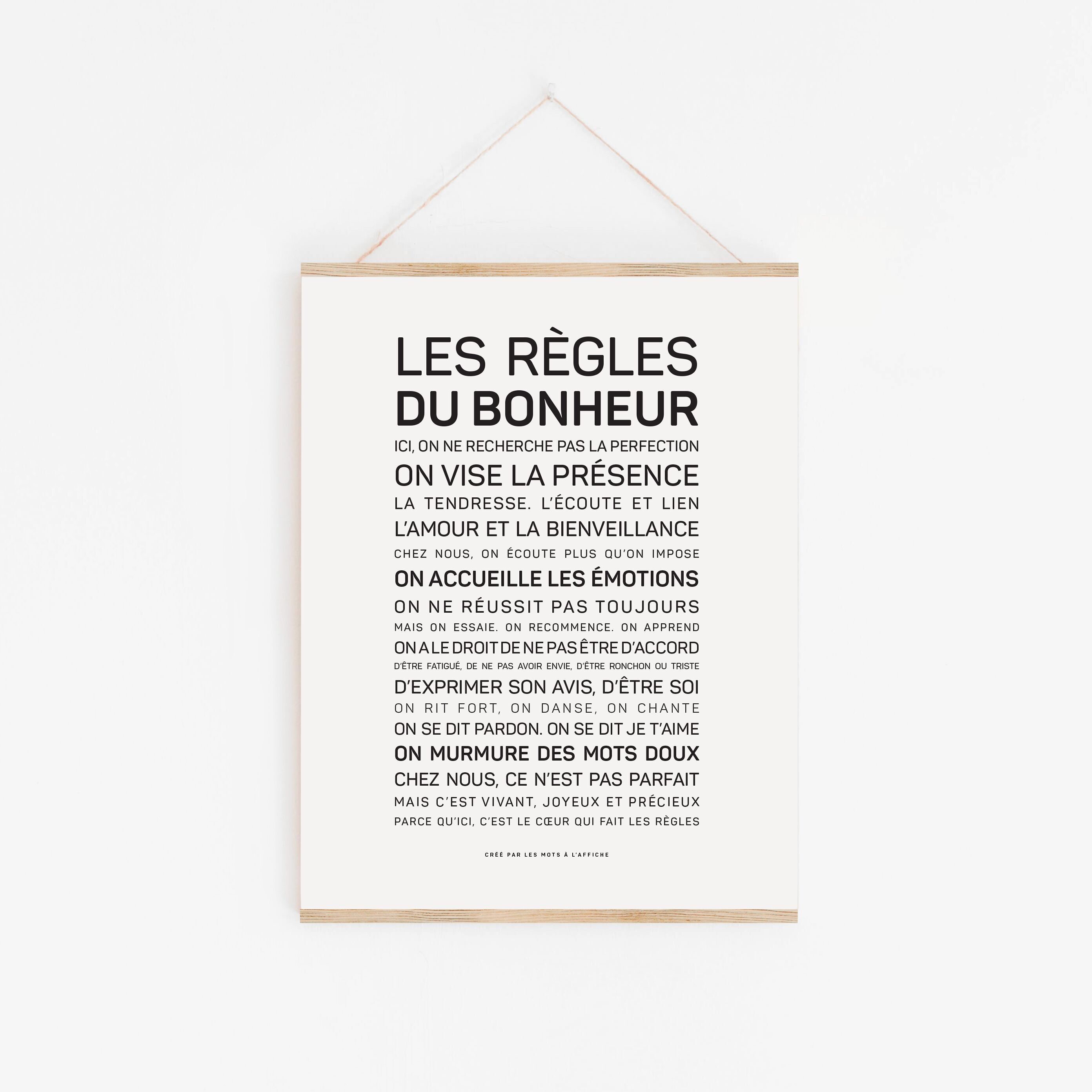 Las reglas de la felicidad