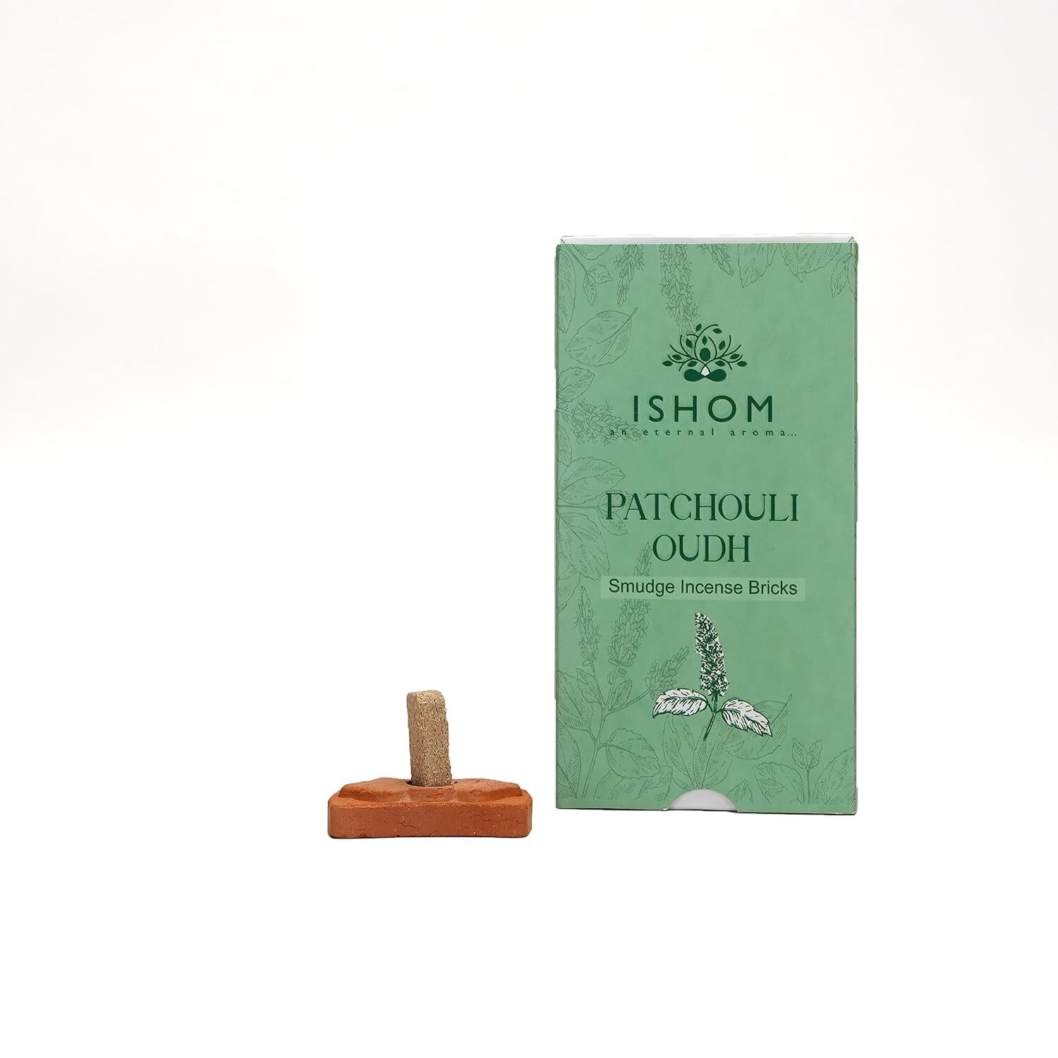 Mattoni e bruciatore per incenso naturale - Legno di patchouli