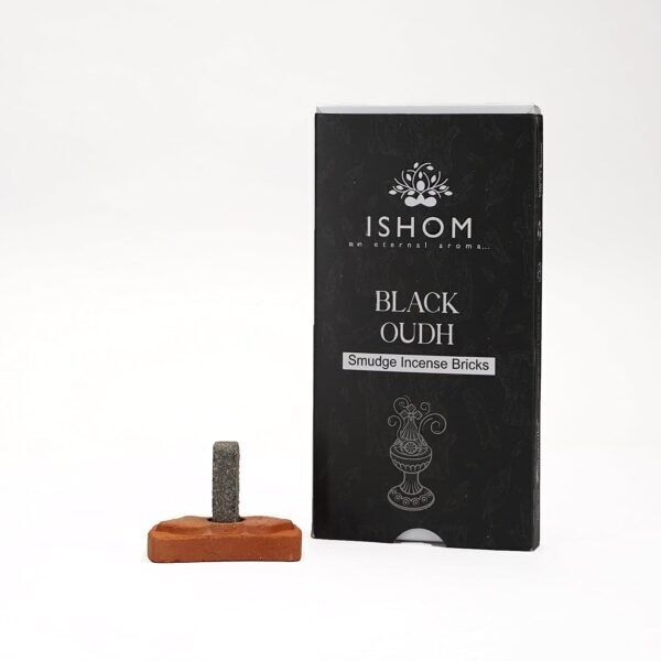 Mattoni e bruciatore per incenso naturale - Legno nero