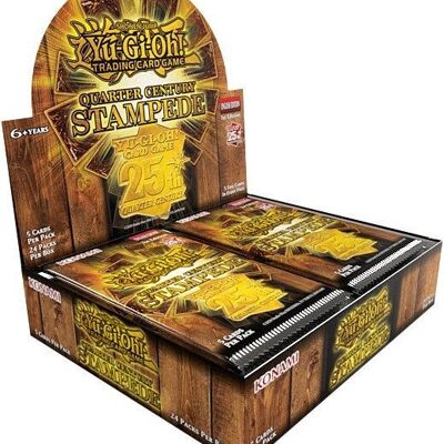 ¡Yu-Gi-Oh!Estampida de un Cuarto de Siglo – Expositor de sobres EN 24