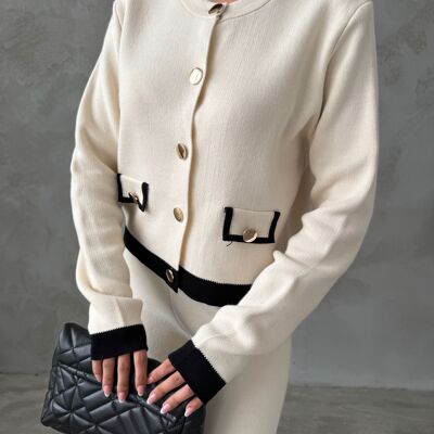 Elegante conjunto crudo/negro