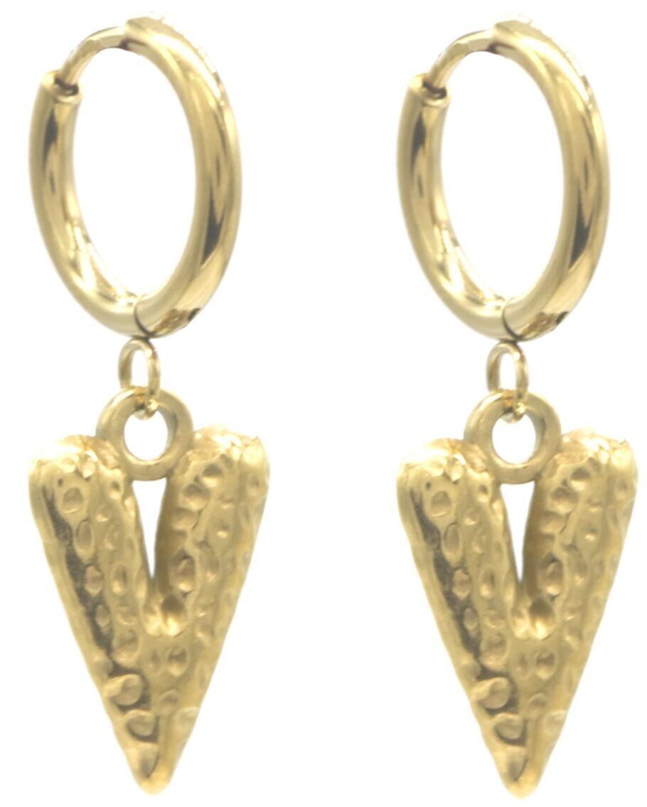 A-D18.5 E103-286G S. Orecchini in acciaio Cuore 3.2x1 cm