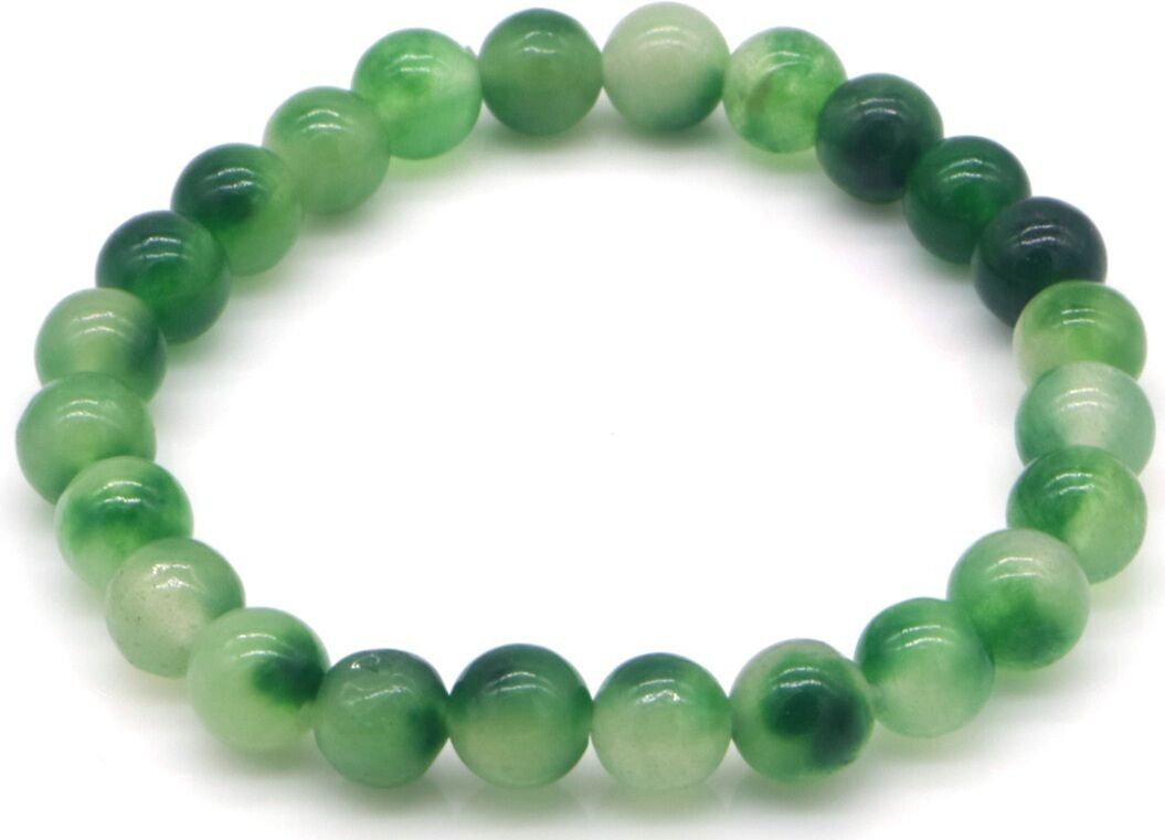 I-B6.3 B2574-001-1 Braccialetto alla moda 8mm Pietre Calcedonio